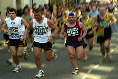 In front of the pack